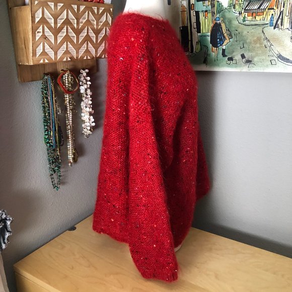 525 Made in America Mohair Blend Sequined Sweater - Picture 5 of 8